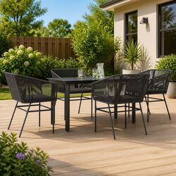 Practical 5-Piece Outdoor Dining Set for Any Space