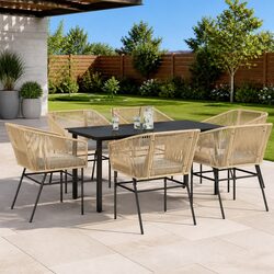 Ideal 7 Piece Dining Set for Your Patio or Garden