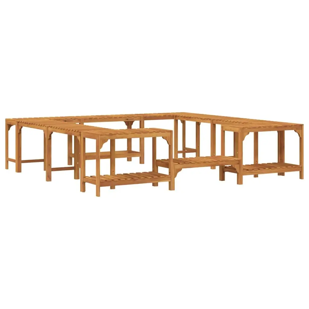 Hot Tub Surround Acacia Wood 230 x 230 cm Brown