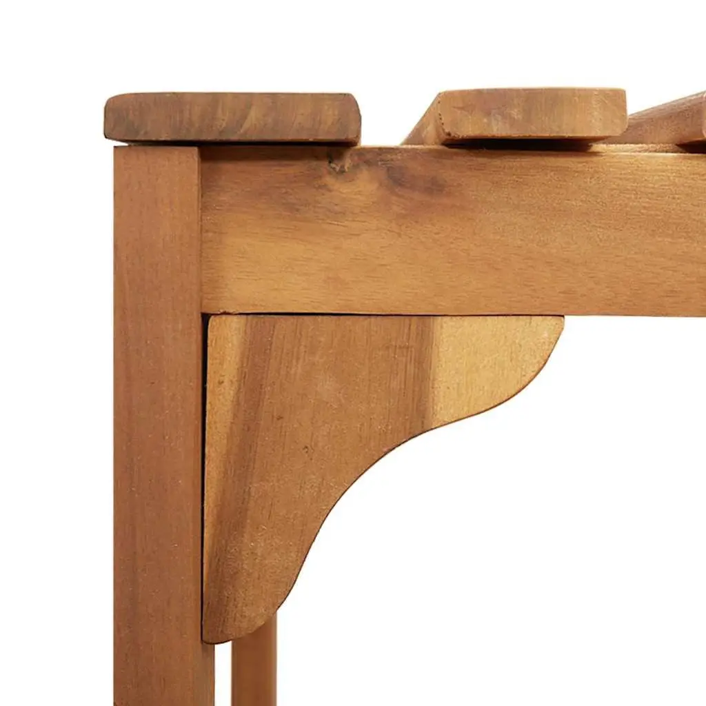 Hot Tub Surround Acacia Wood 230 x 230 cm Brown