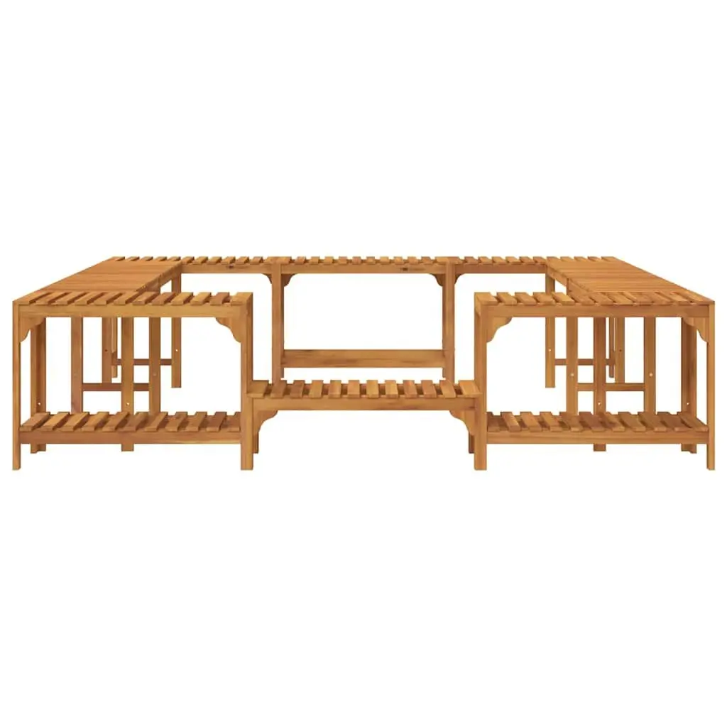 Hot Tub Surround Acacia Wood 230 x 230 cm Brown