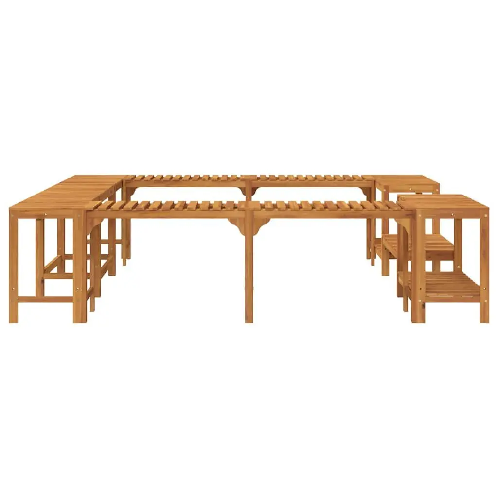 Hot Tub Surround Acacia Wood 230 x 230 cm Brown