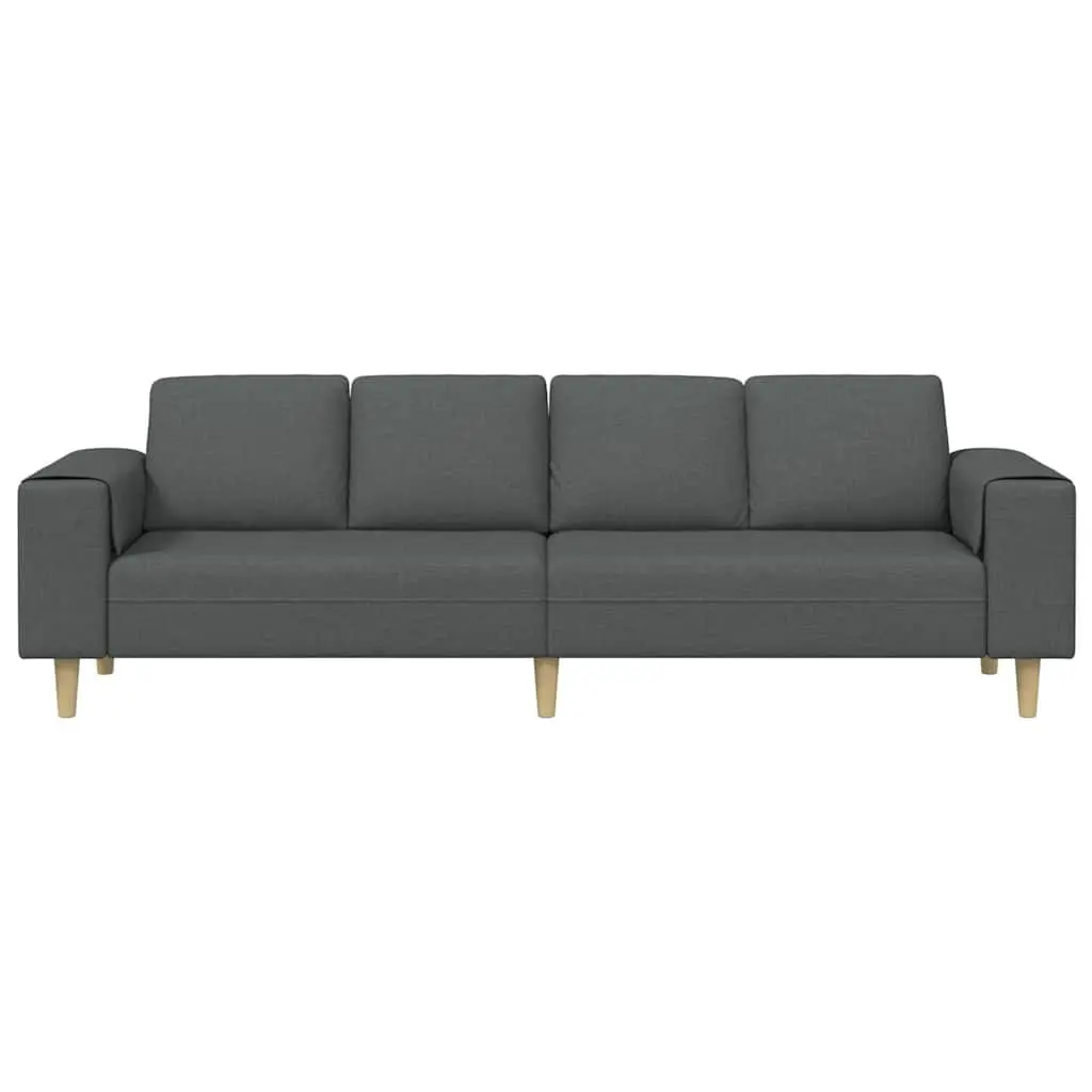 Sofa250cmdarkgreyupholsterypolyesterfoamfillingcontemporarydesignfurniture