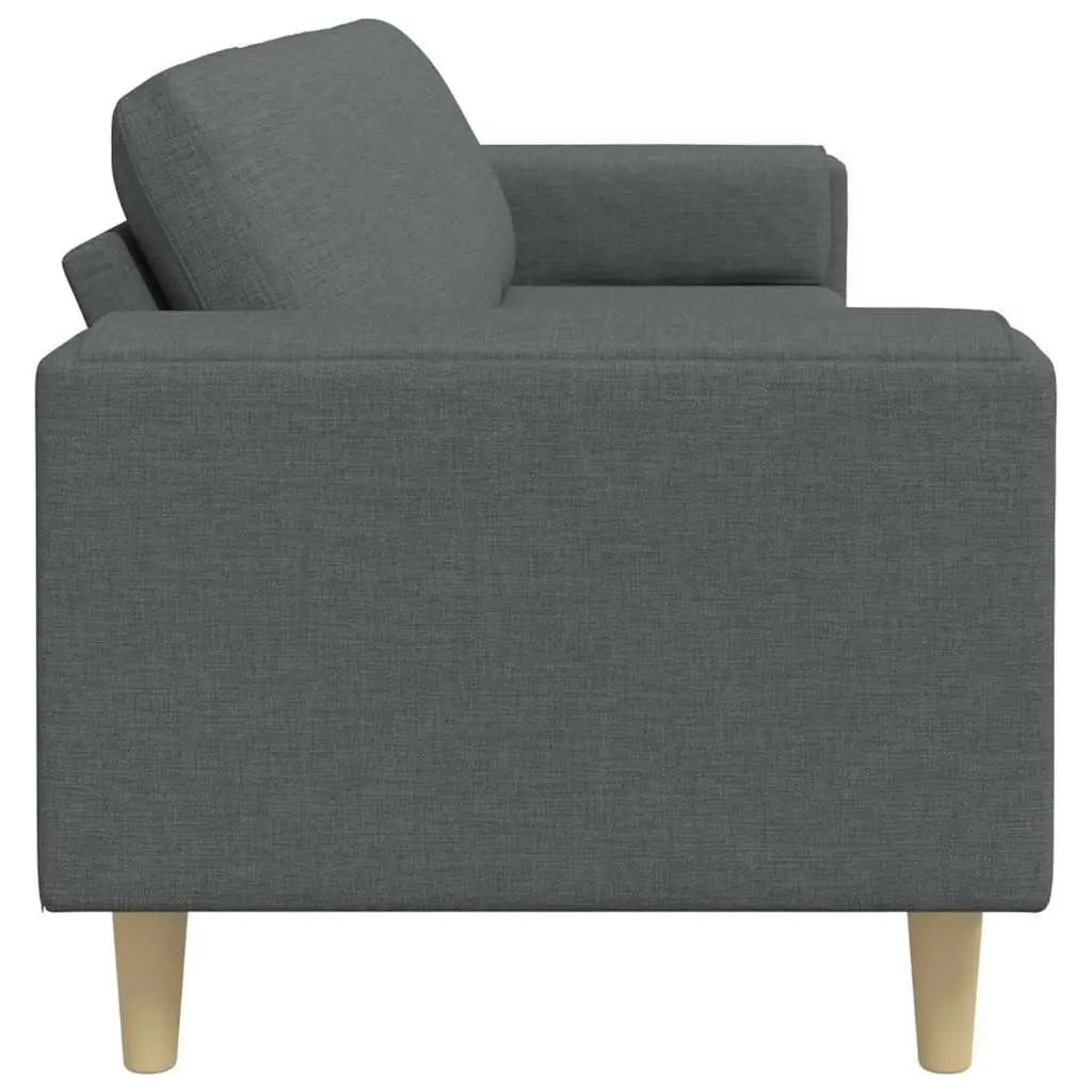 Sofa250cmdarkgreyupholsterypolyesterfoamfillingcontemporarydesignfurniture
