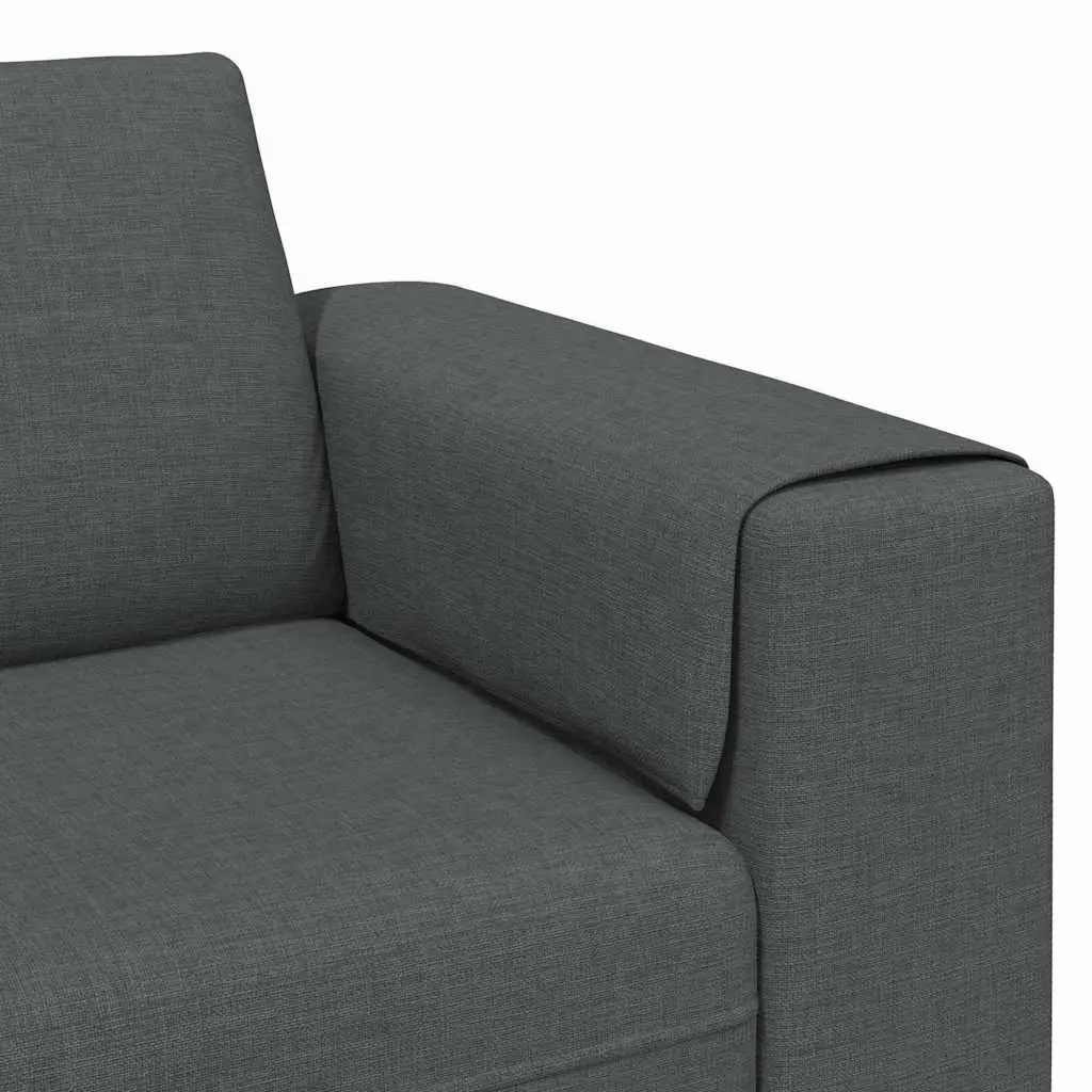 Sofa250cmdarkgreyupholsterypolyesterfoamfillingcontemporarydesignfurniture