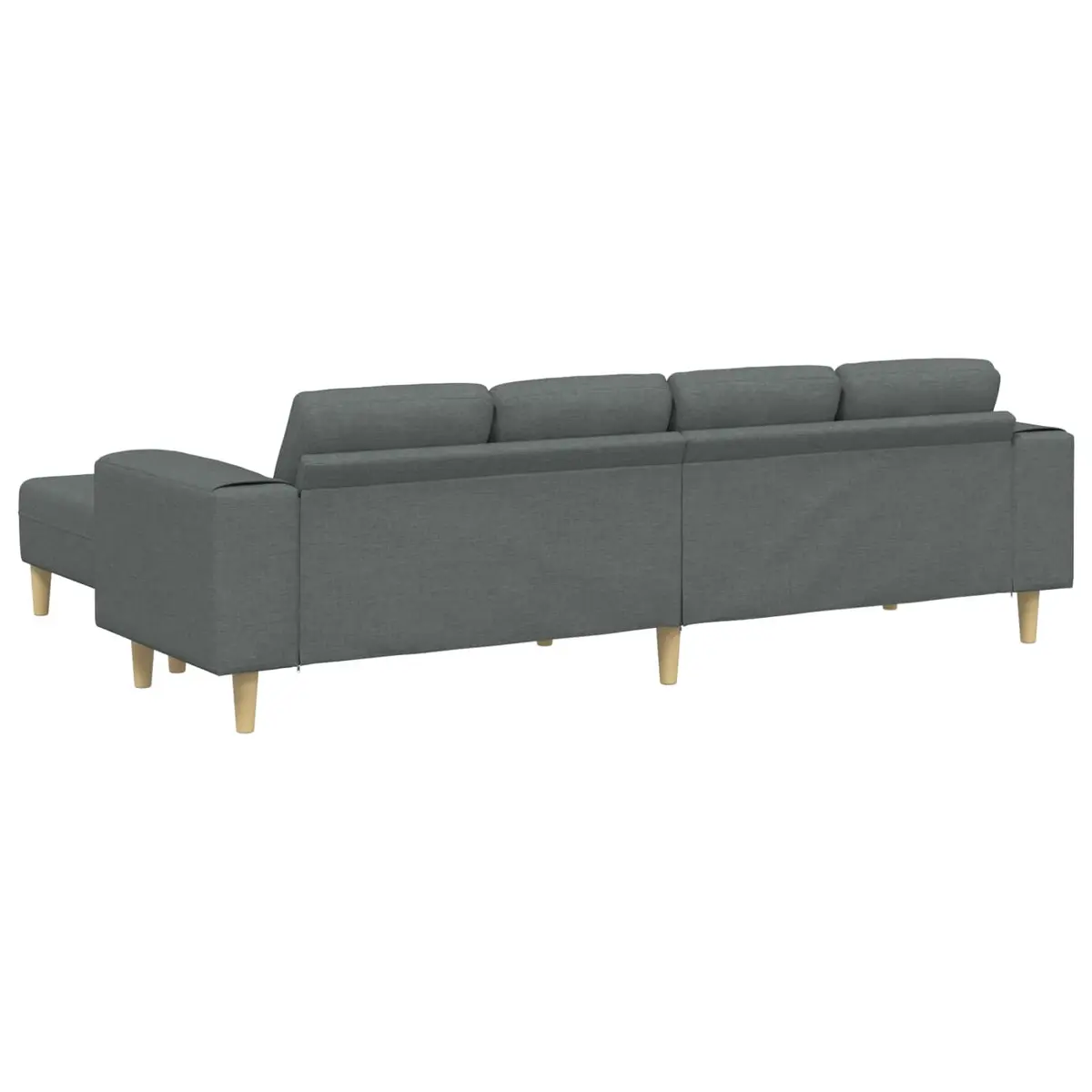 Modern Living Room Couch 3 Piece Set Grey Polyester Upholstery Foam Cushion