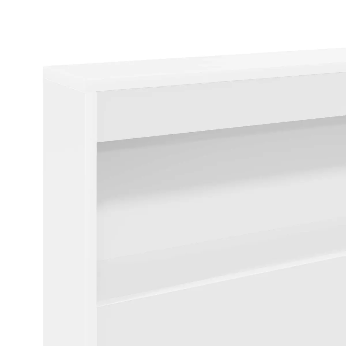 Storage Headboard with Integrated Shelves