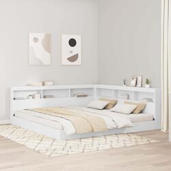 Space-Saving Bookcase Bed with Headboard 180 x 200 cm
