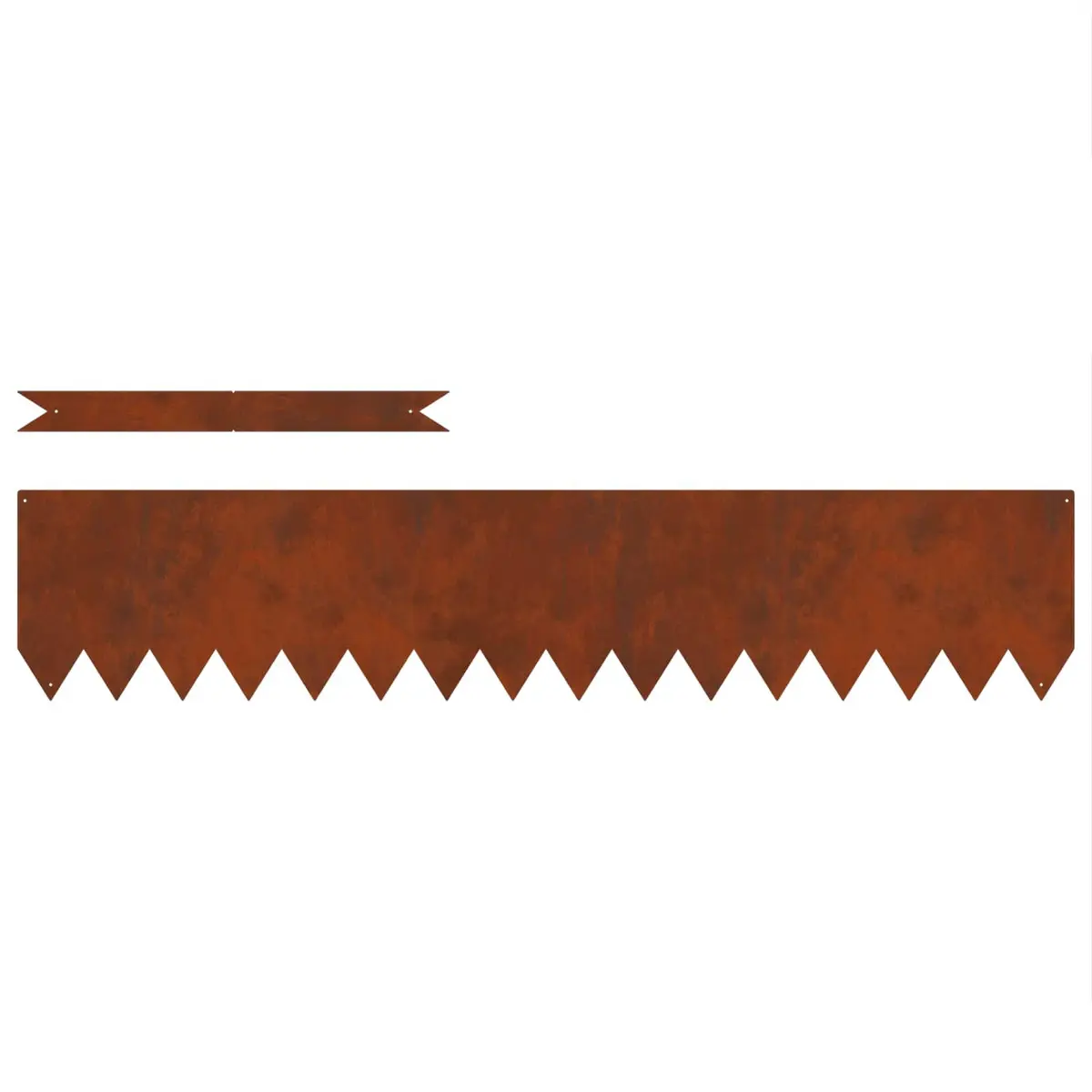 Garden Lawn Edging Borders Weathering Steel 100 x 20 x 0.05 cm Rusty Brown