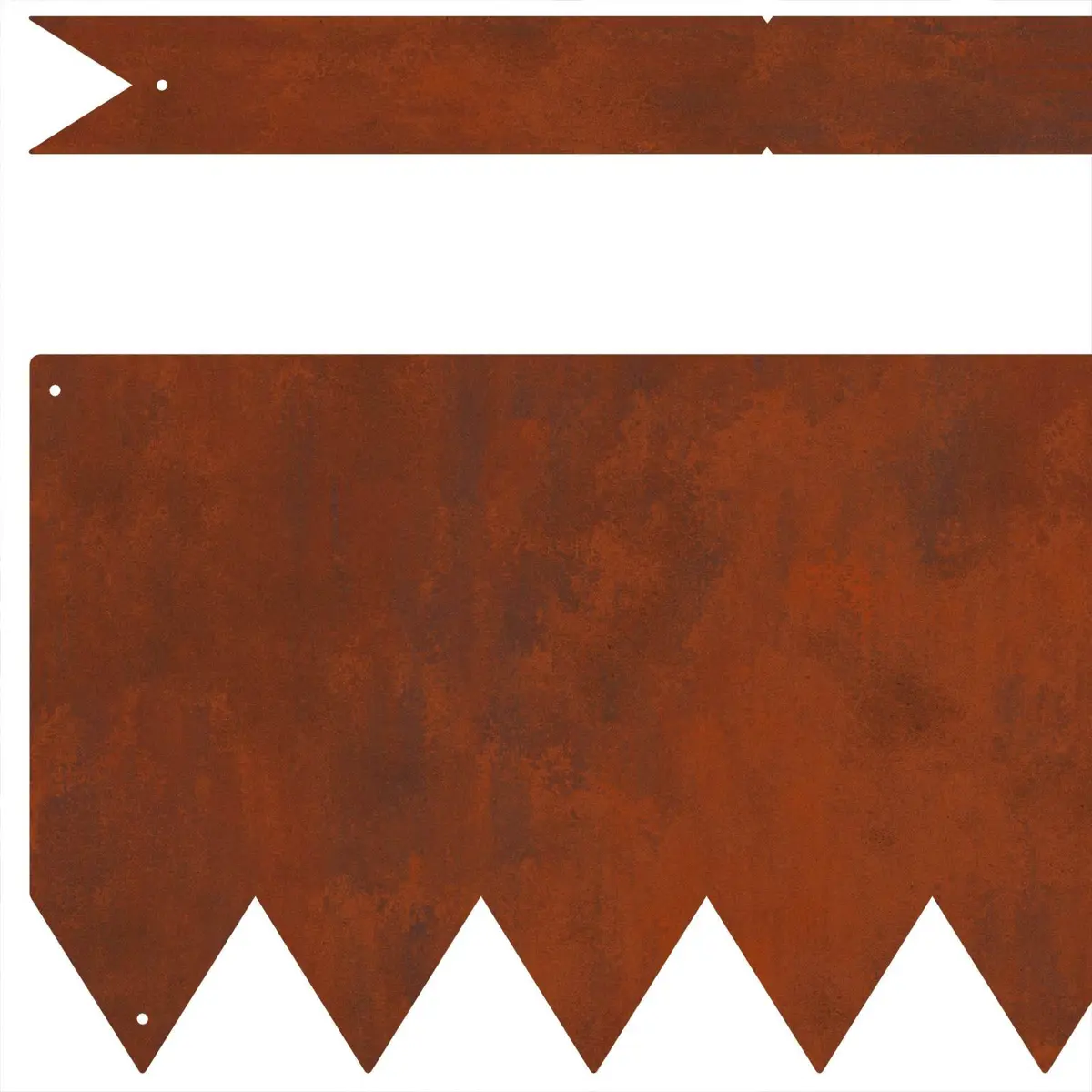 Garden Lawn Edging Borders Weathering Steel 100 x 20 x 0.05 cm Rusty Brown