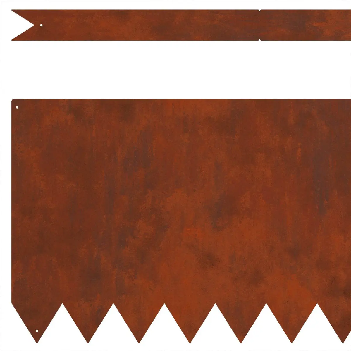 Garden Lawn Edging Weathering Steel 100 x 30 x 0.05 cm Rusty Brown 50 Piece Border Fencing Landscape