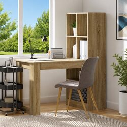 Functional Writing Desk with Shelves Perfect for Home Offices