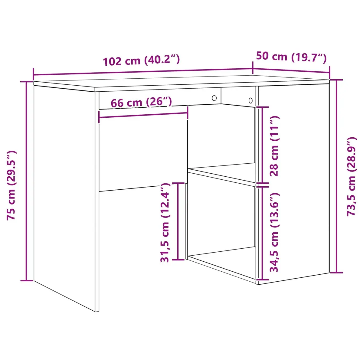 White Corner Desk with Storage Solutions