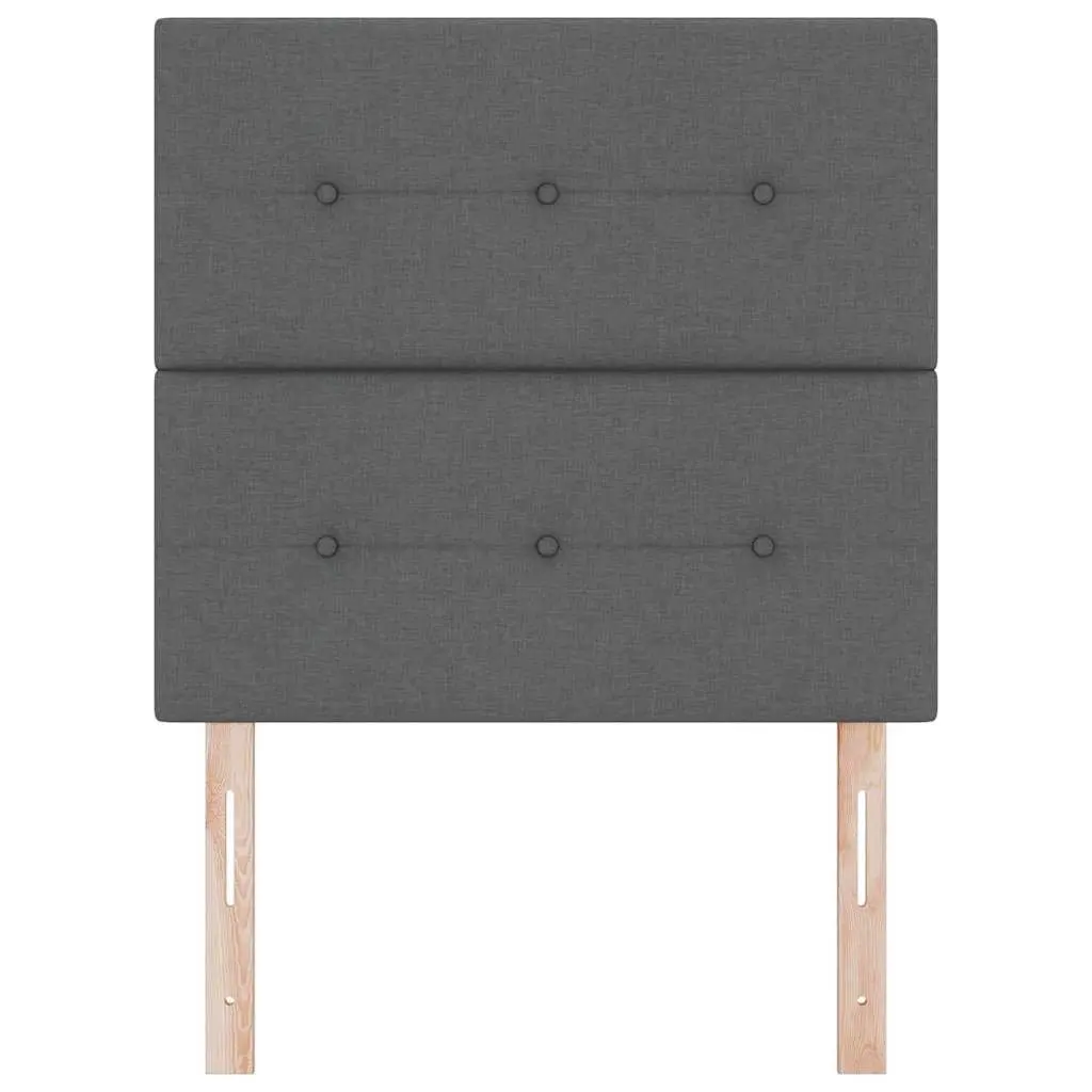 Height-Adjustable Headboard Grey 80cm Modern Bedroom Fabric Upholstered Design