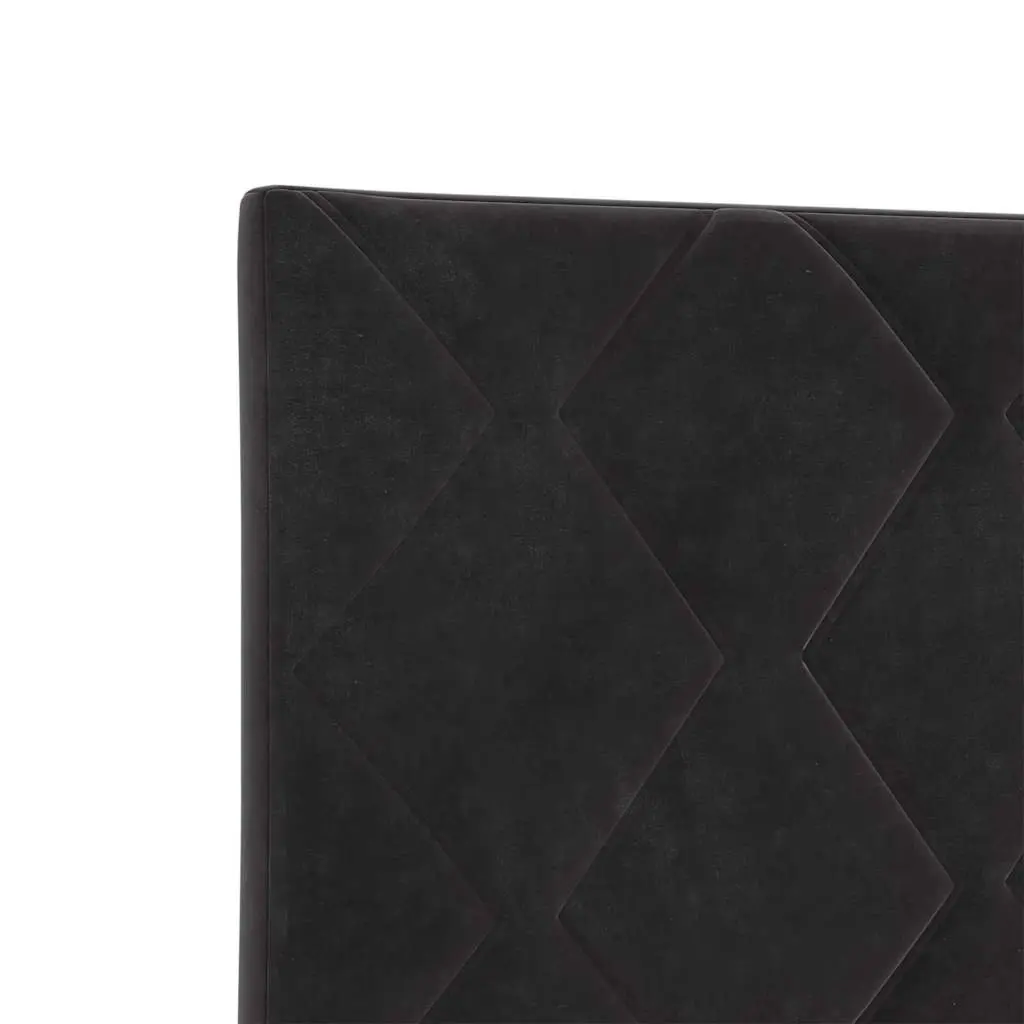 Black Velvet Headboard for Modern Bedrooms 144cm