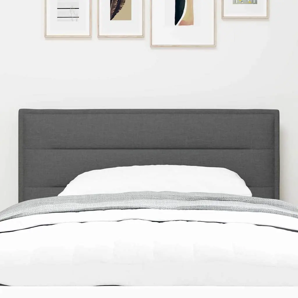 100cm Adjustable Height LED Headboard Dark Grey Fabric with RGB Strip Lights