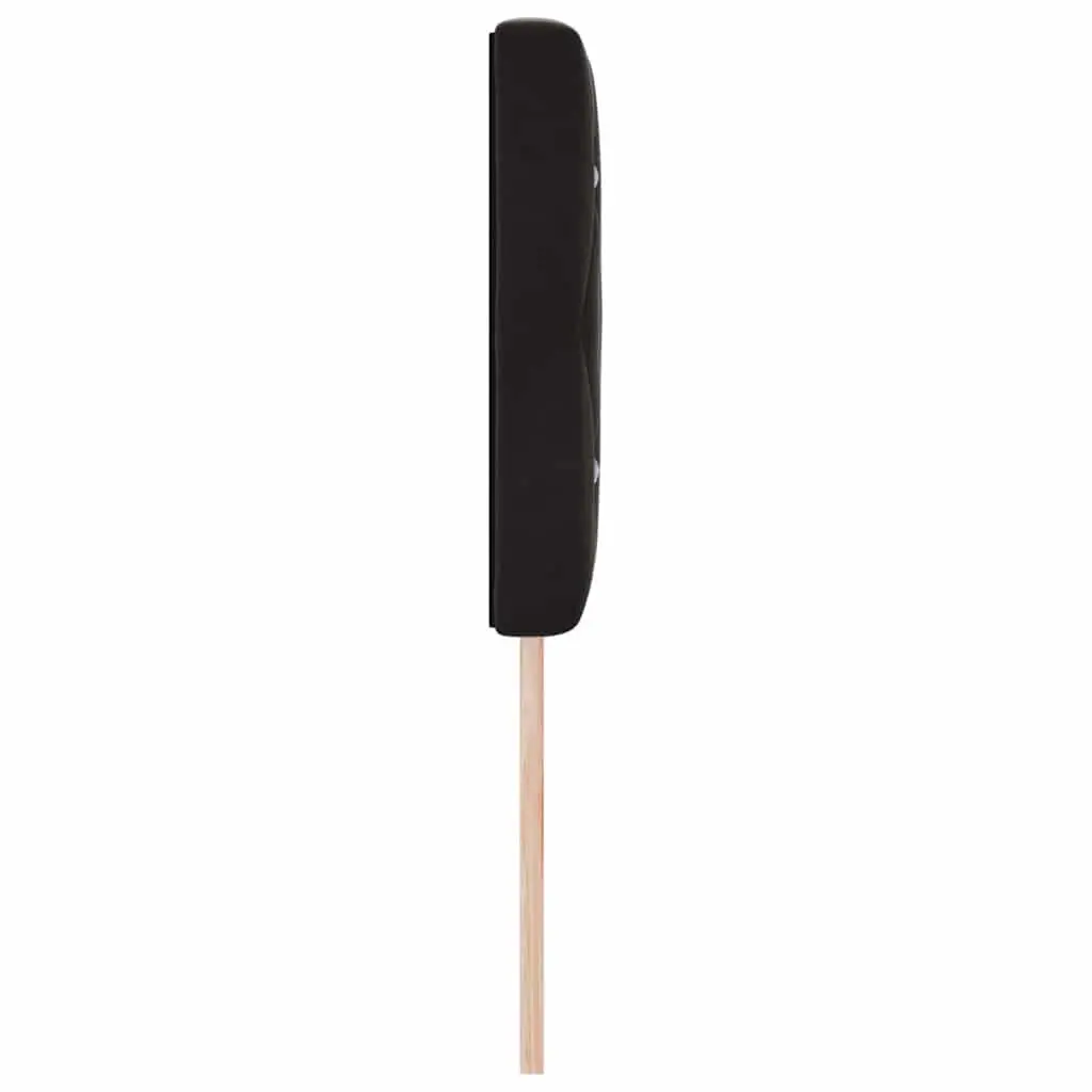 LED Headboard Engineered Wood 160 cm Black with RGB Strip Lights Adjustable Height