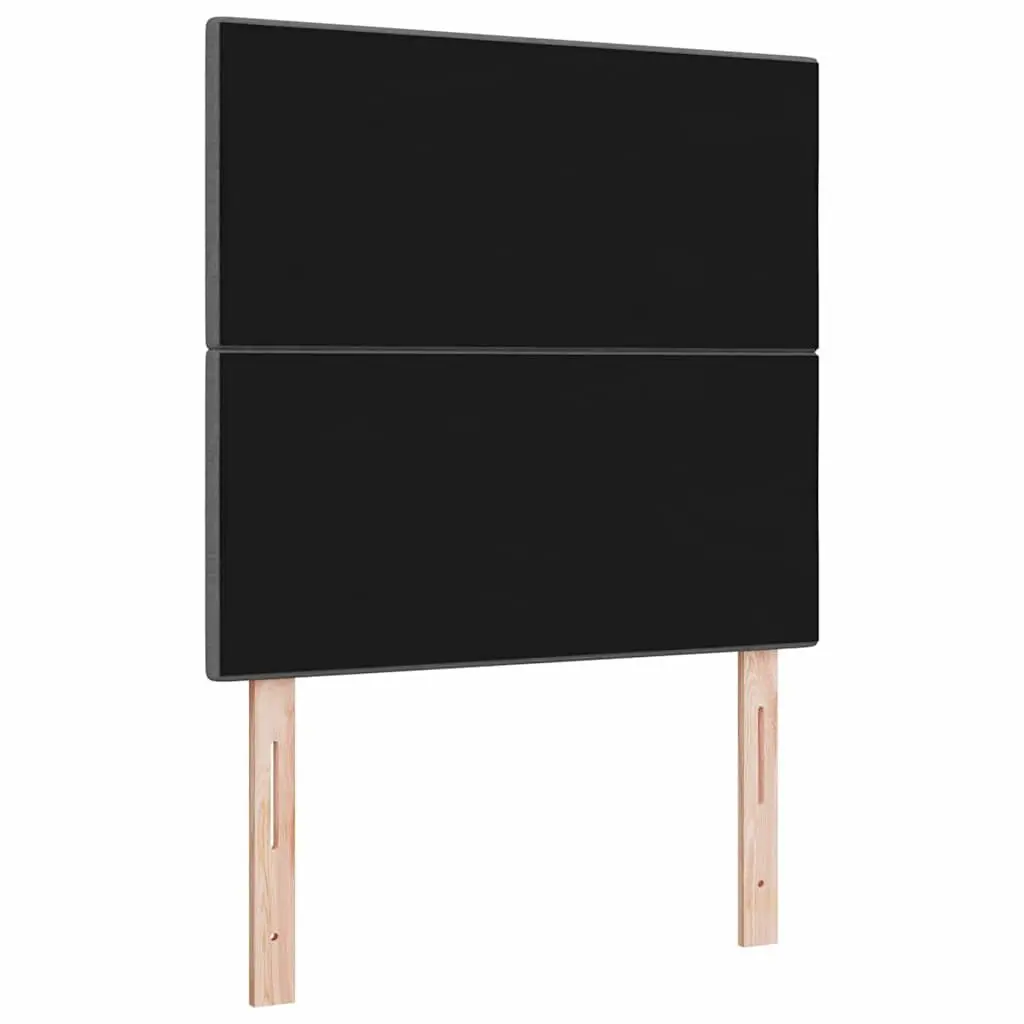 LED Headboard 80cm Grey Fabric Adjustable Height with USB Strip Lights Modern