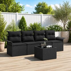 Practical 5-Piece Sofa Set for Outdoor Living