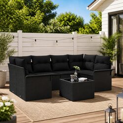 Ideal for Entertaining: 7-Piece Garden Sofa Set