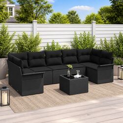 Practical 8-Piece Garden Sofa Set for Your Outdoor Space