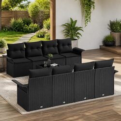 Versatile 9-Piece Garden Sofa Set for Various Settings