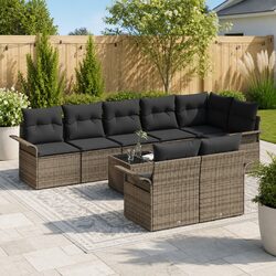 Versatile 9 Piece Garden Sofa Set for Relaxation