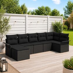 Versatile 7-Piece Outdoor Sofa Set for Gardens