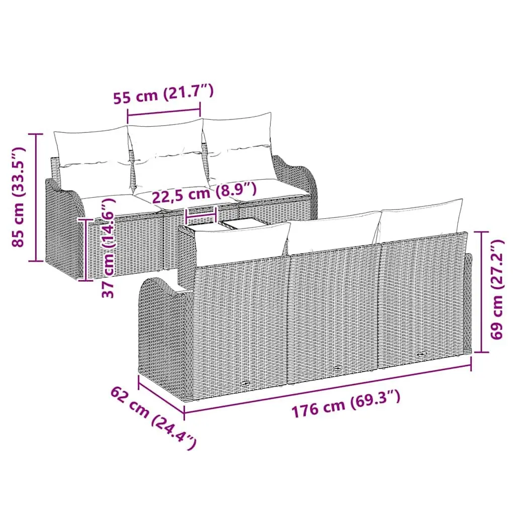 Garden Sofa Set for Patios and Terraces
