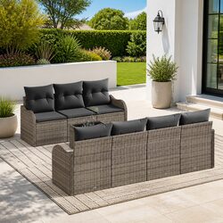 Practical Grey Garden Sofa Set for Every Outdoor Need