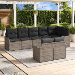Versatile Grey Garden Sofa Set for Various Outdoor Spaces