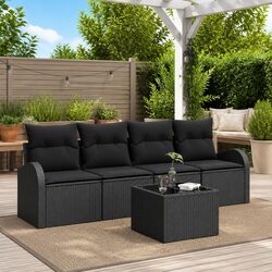 Versatile Black Outdoor Sofa Set for Your Space