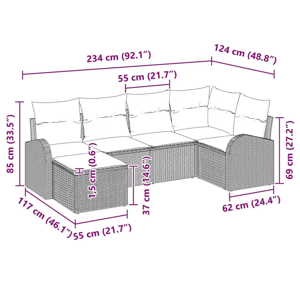 Garden Sofa Set for Various Outdoor Spaces