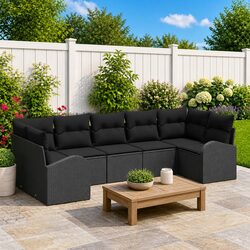 Practical 7 Piece Modular Sofa Set for Your Outdoor Needs