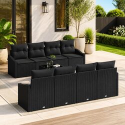 Practical 9-Piece Sofa Set for Outdoor Entertaining