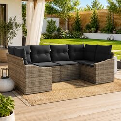 Practical 6-Piece Outdoor Sofa Set with Storage