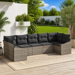 Practical 7-Piece Outdoor Sofa Set with Cushions