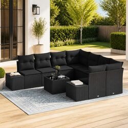 Versatile 9-Piece Sofa Set for Any Outdoor Gathering