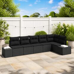 Practical 6-Piece Modular Sofa Set for Outdoor Spaces
