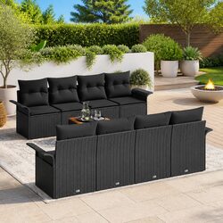 Practical 9 Piece Modular Sofa Set for Outdoor Use