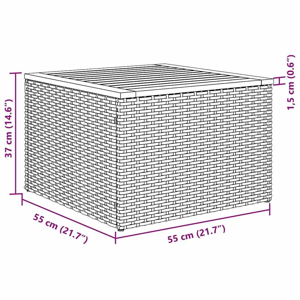 Garden Sofa Set 9 Piece Modular Outdoor Furniture Grey Poly Rattan Patio Seating