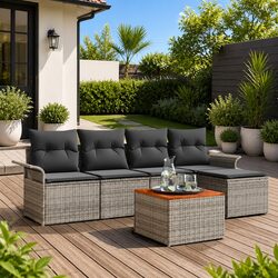 6-Piece Garden Sofa Set for Relaxation and Entertainment