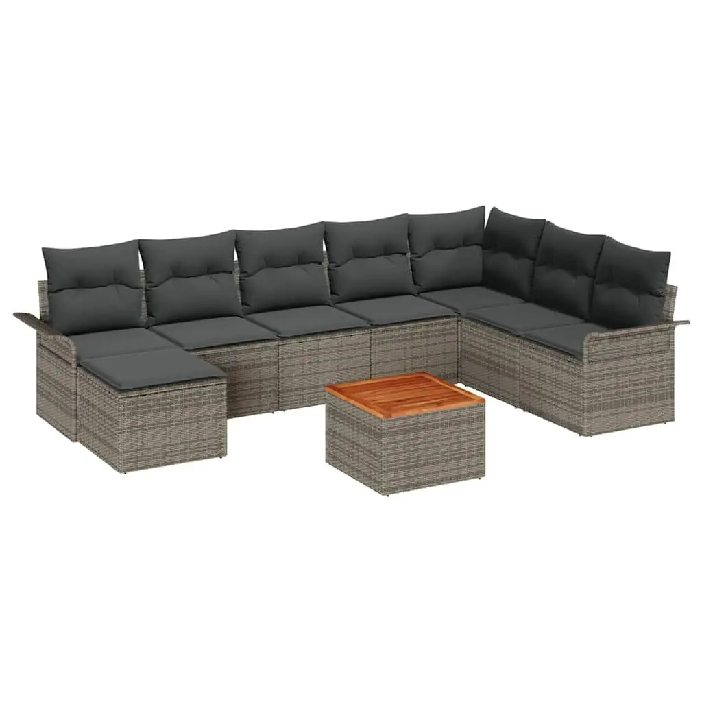 9 Piece Modular Sofa for Outdoor Settings