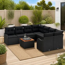 9-Piece Outdoor Sofa Set for Practical Use
