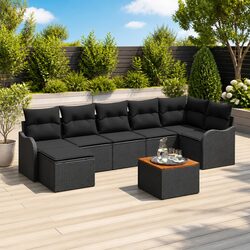 Practical 8-Piece Garden Sofa Set for Outdoor Use