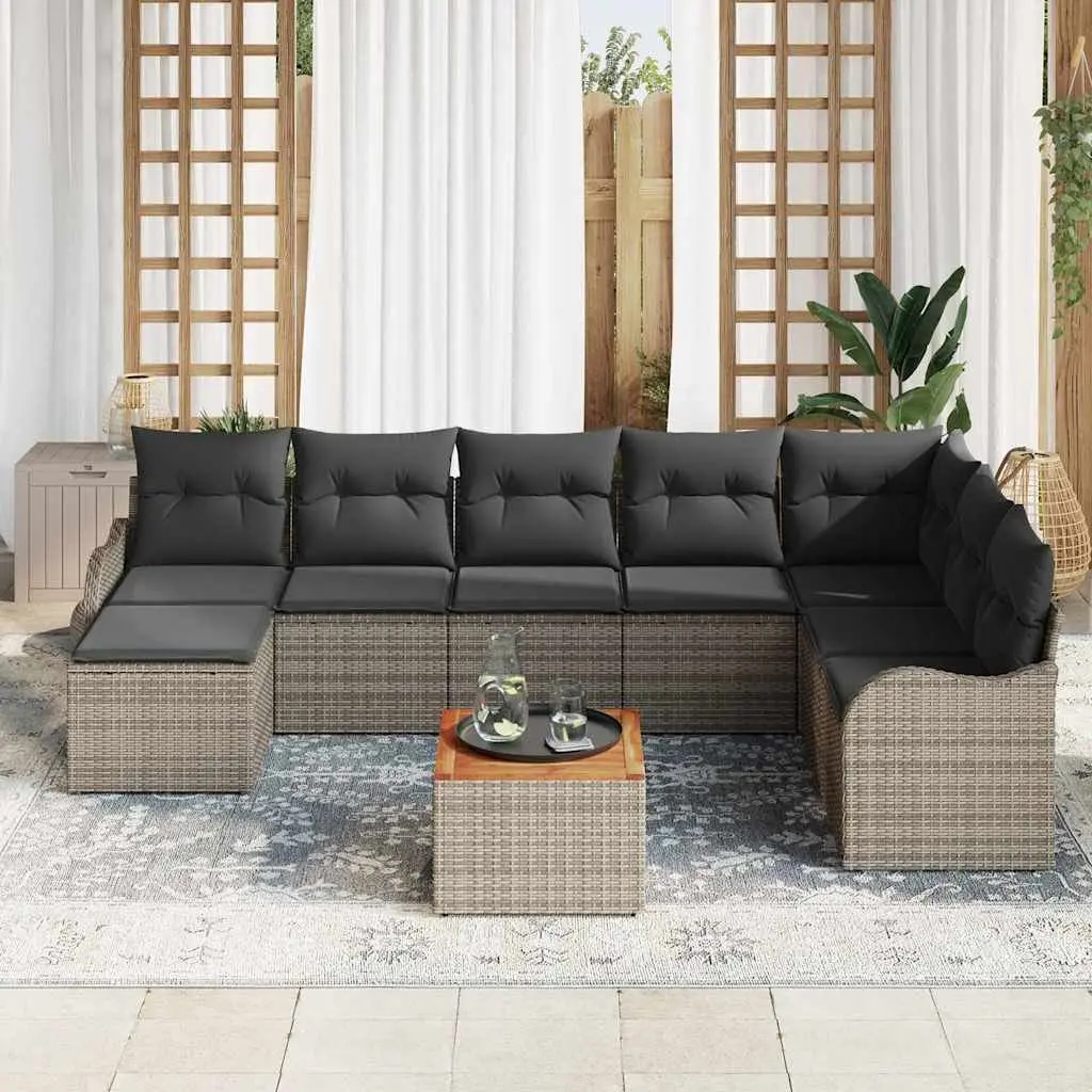 9-Piece Modular Sofa Set for Outdoor Enjoyment