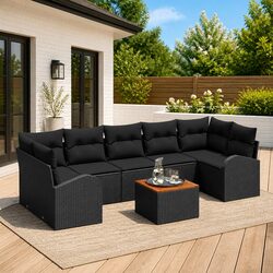 Versatile 8-Piece Garden Sofa Set for Outdoor Enjoyment