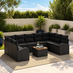 Versatile 10-Piece Modular Sofa Set for Your Outdoor Space
