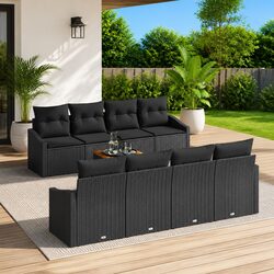 Practical 9-Piece Garden Sofa Set for Every Outdoor Occasion