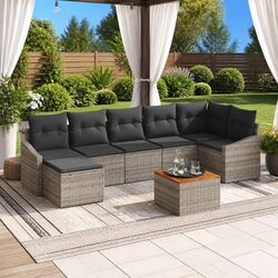 Practical 8-Piece Modular Sofa Set for Your Outdoor Area